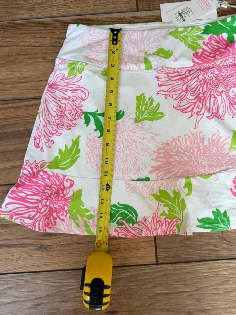 Lilly Pulitzer UPF 50+ Luxletic Zadora High Rise Skort: Resort White Lil Go Wit